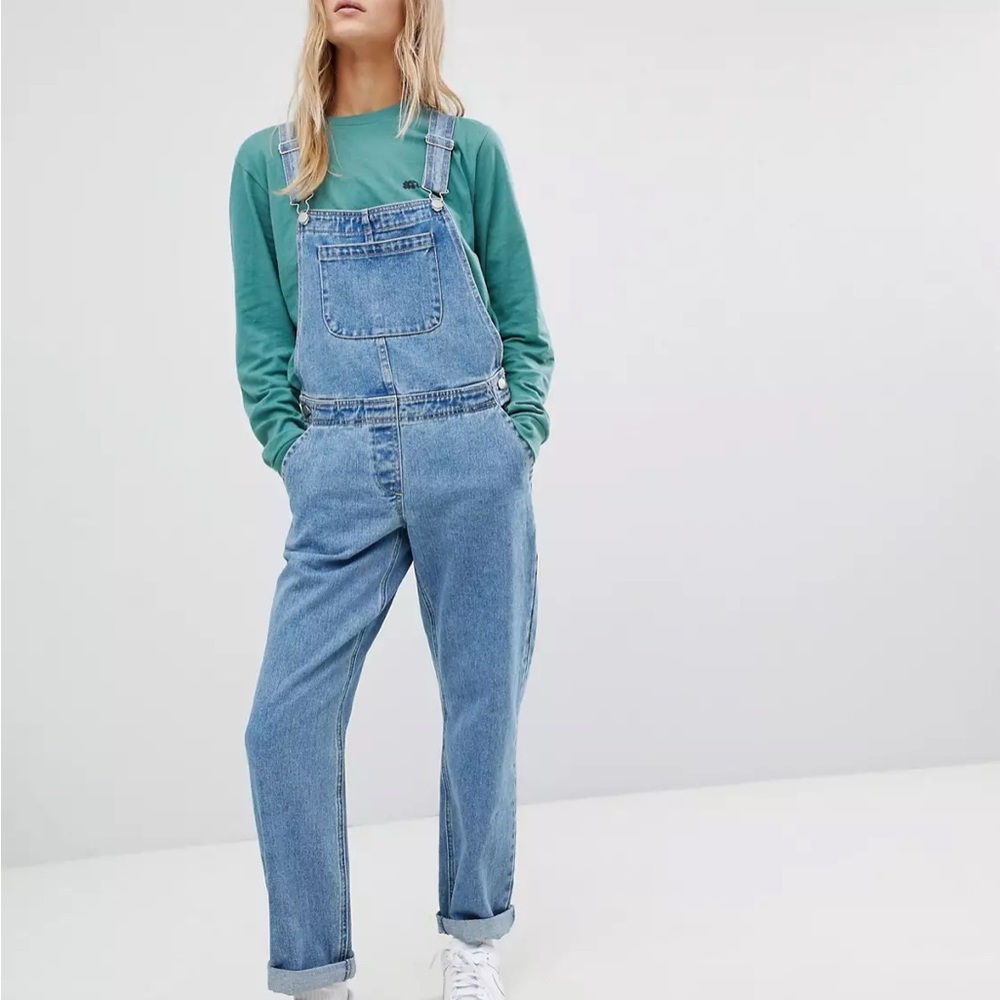 Denim Overalls in Midwash Blue
